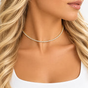 Dainty Crystal Tennis Necklace