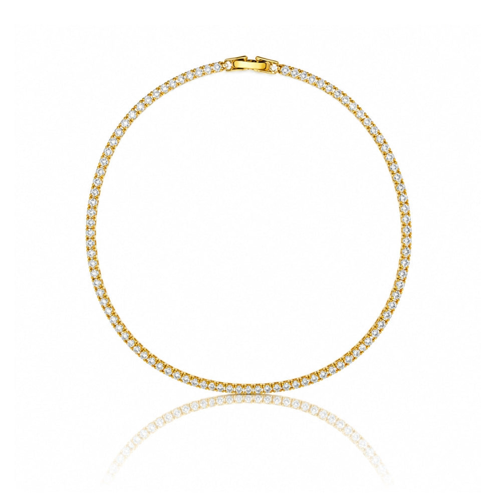 Dainty Crystal Tennis Necklace