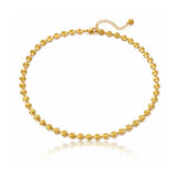Sunburst Disc Chain Necklace in 18K Gold