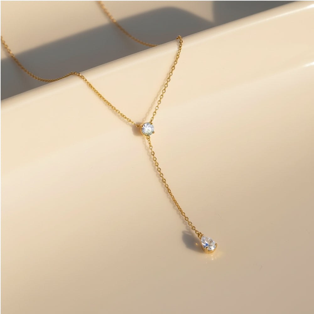 Diamond Duo Y-Necklace