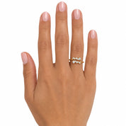 CZ Crystal Cluster Ring | 18K Gold Plated