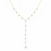 Crystal Cascade Y Necklace