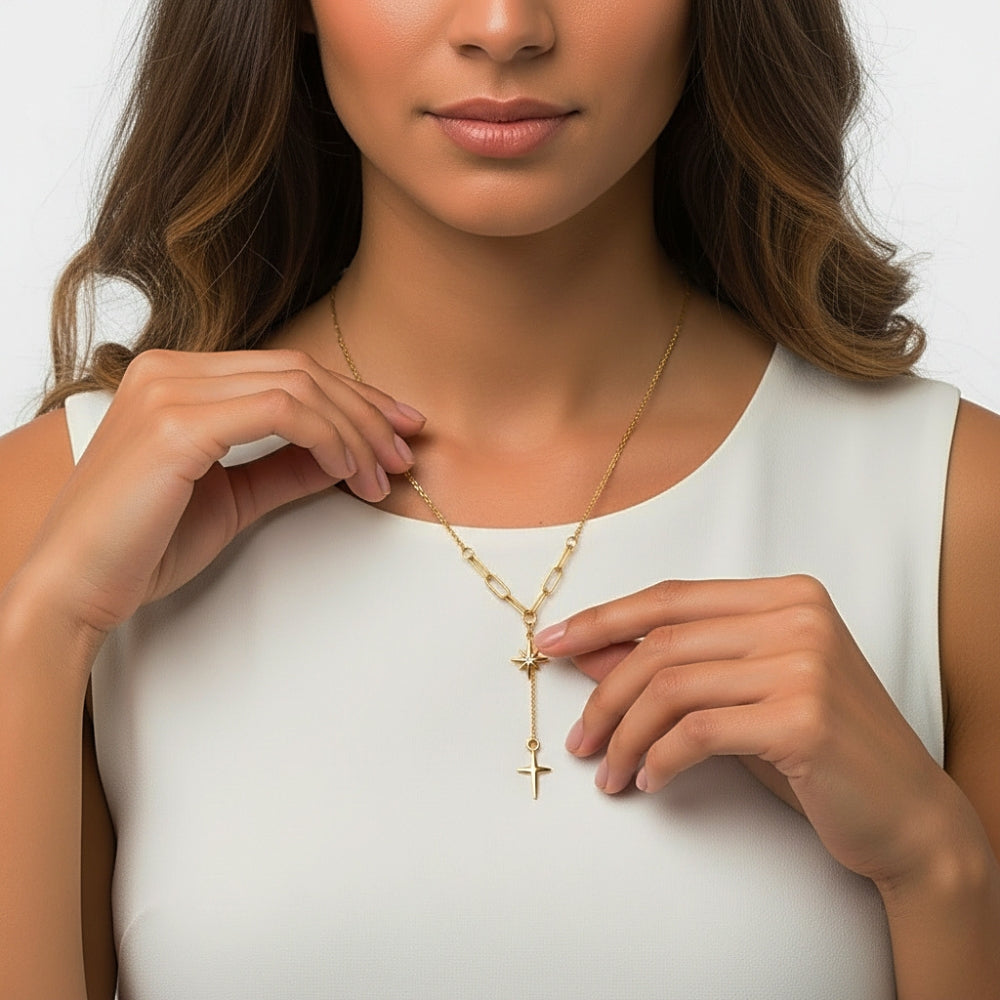 North Star Y-Necklace