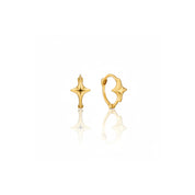 Gold Star Huggie Earrings