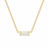 October Birthstone Necklace – Opal