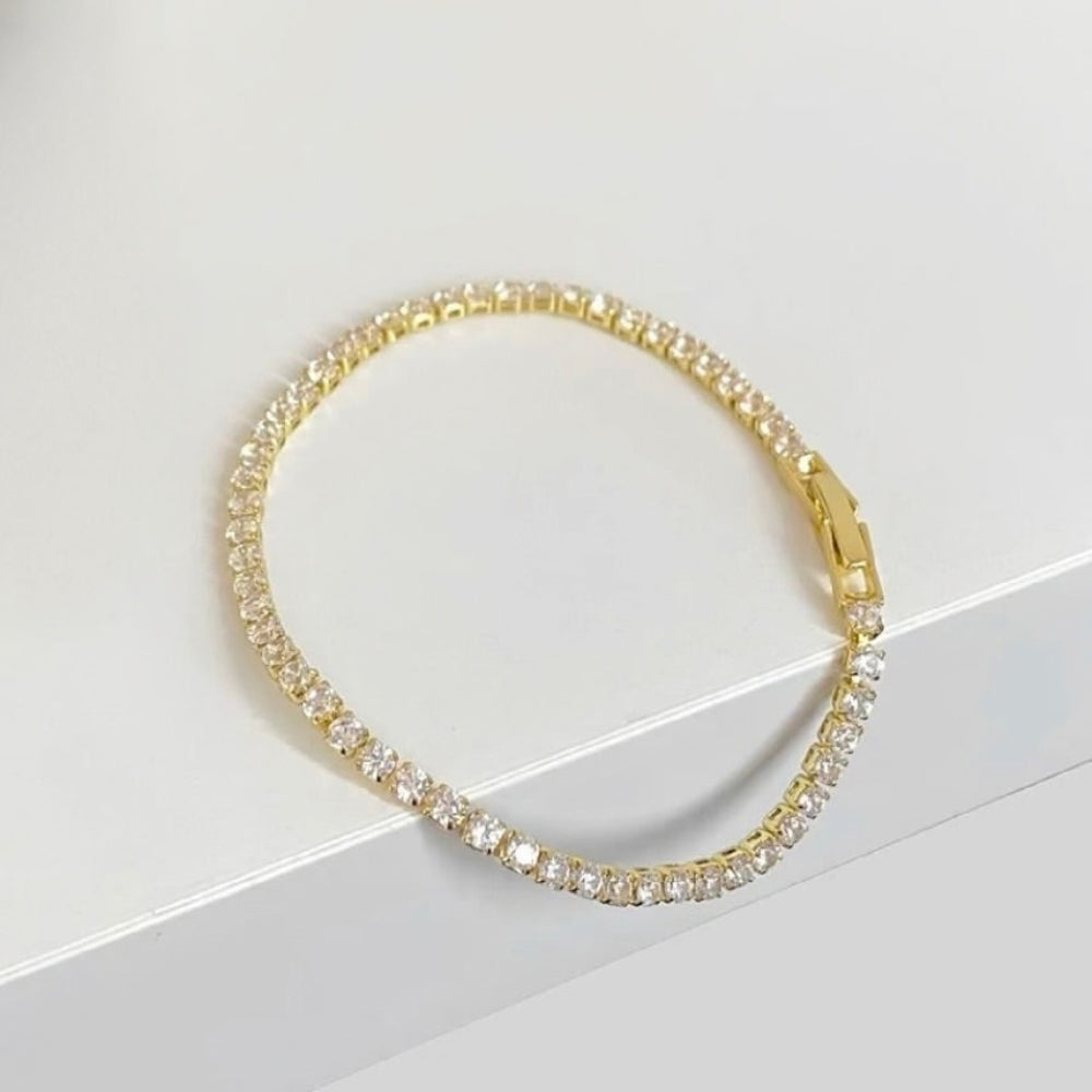 Dainty Crystal Tennis Bracelet