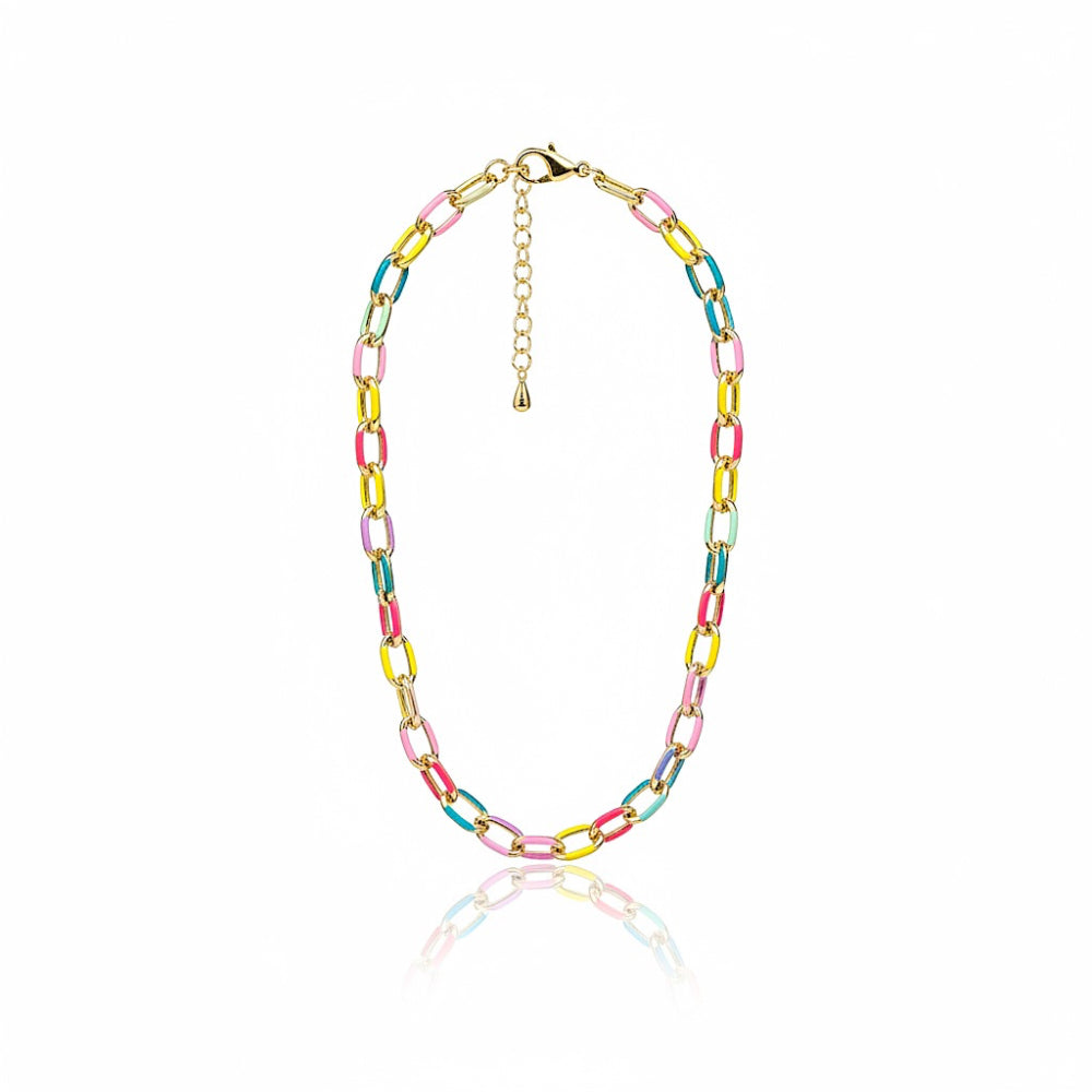 Colourful Chain Link Necklace