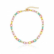 Colourful Chain Link Necklace