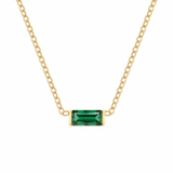 May Birthstone Necklace – Emerald