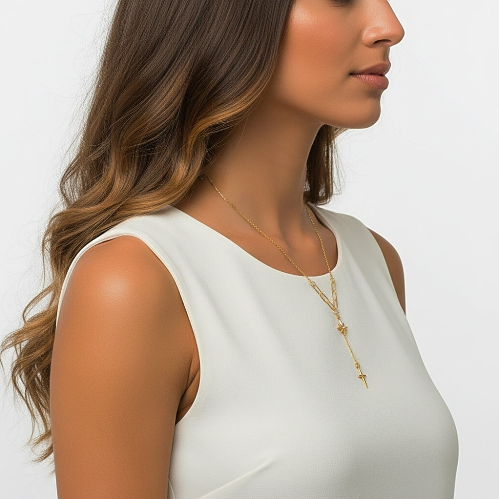 North Star Y-Necklace