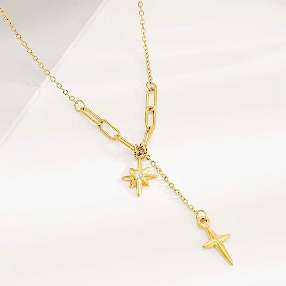 North Star Y-Necklace