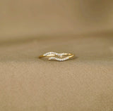 Sparkling Wave Ring