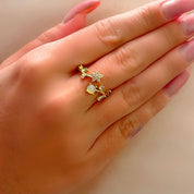 Star flower ring