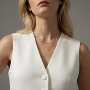 Diamond Pendant Layered Necklace