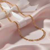 Embellished Gold Figaro Chain