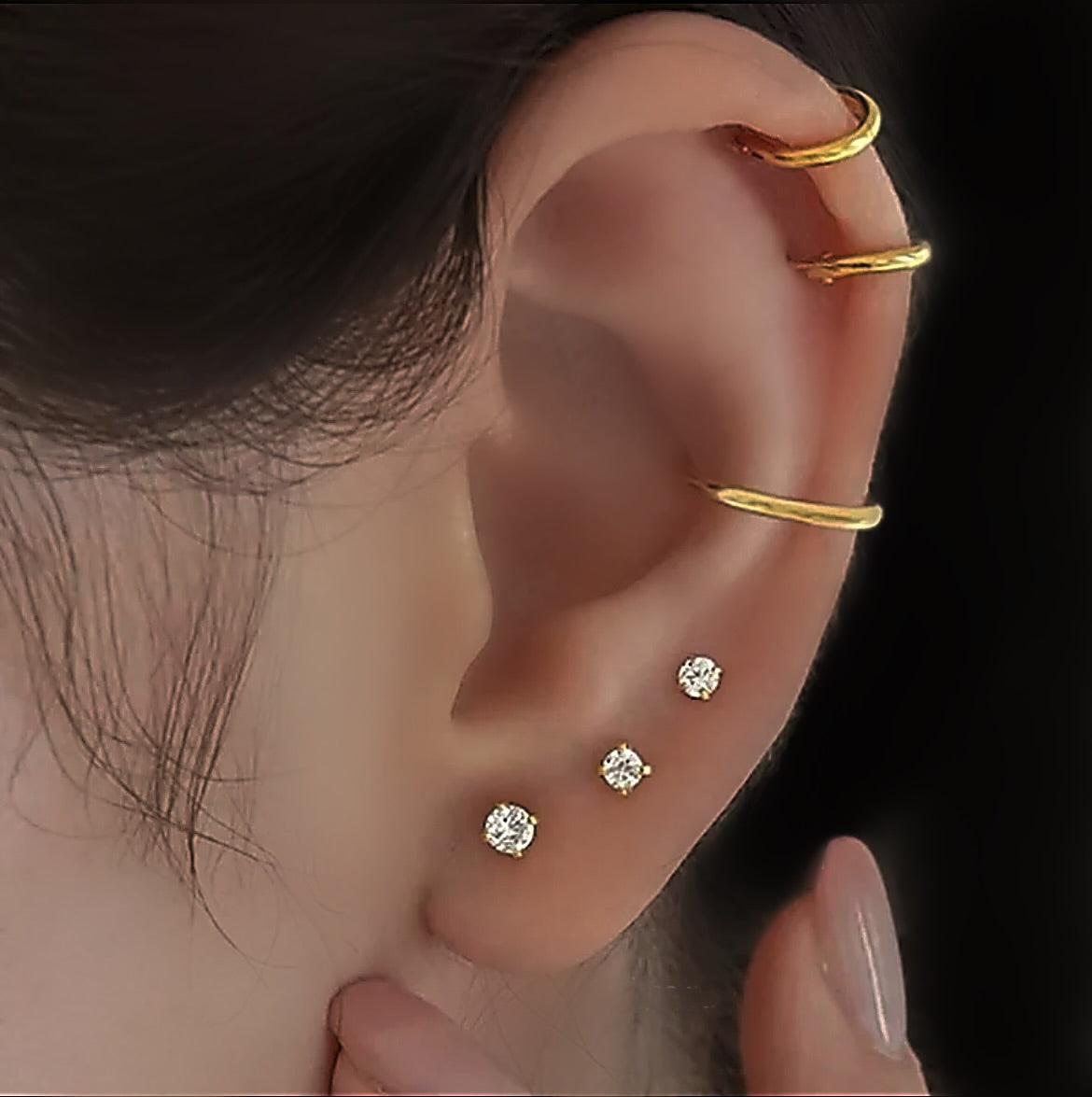 Gold ear stack