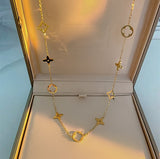 Gold Clover Necklace
