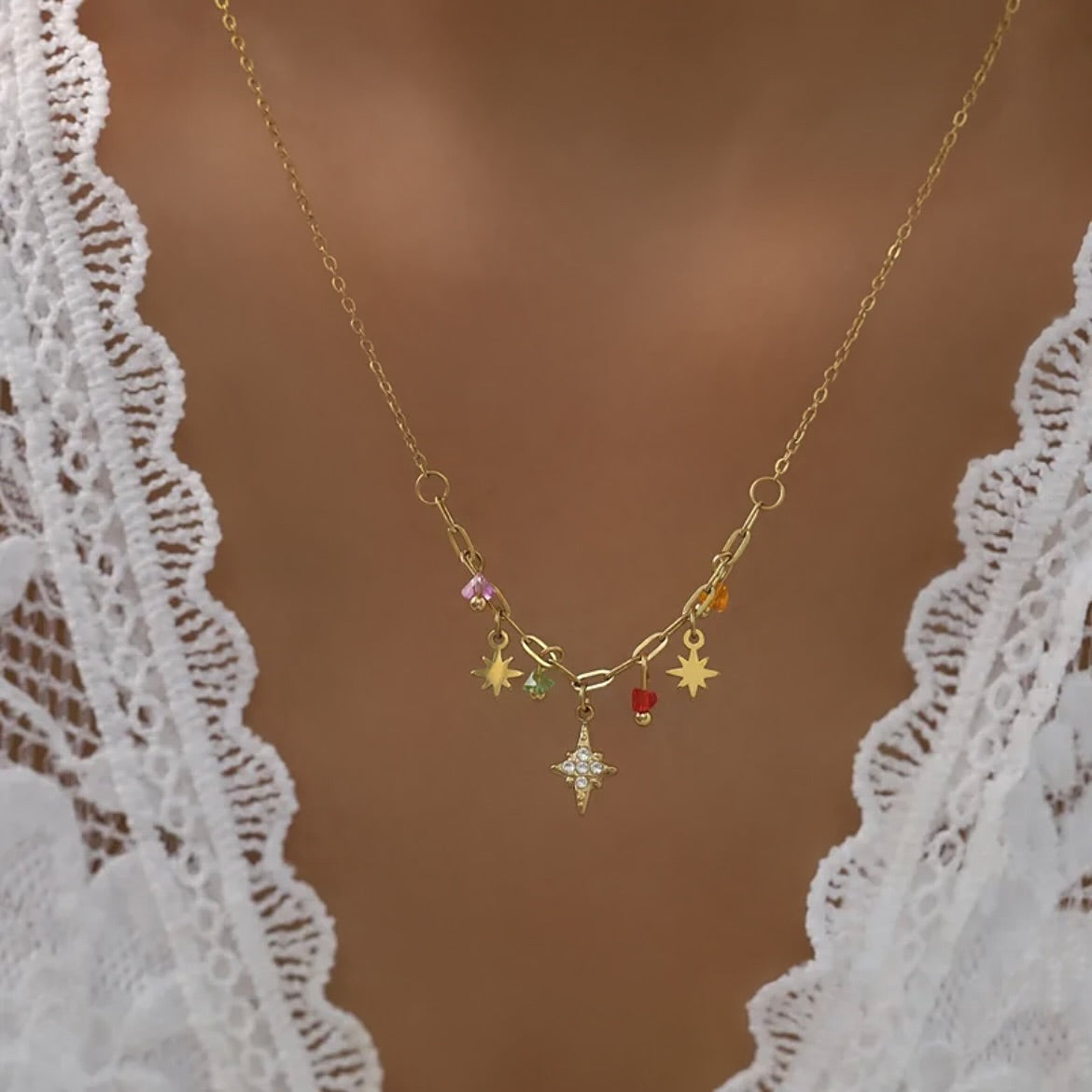 Star charm necklace 