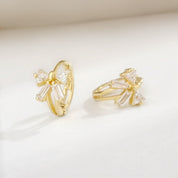 Sparkling bow earrings