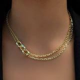 Gold Chunky Link Necklace