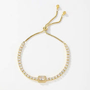 Diamond pendant tennis bracelet 