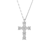 Silver XO Cross Necklace