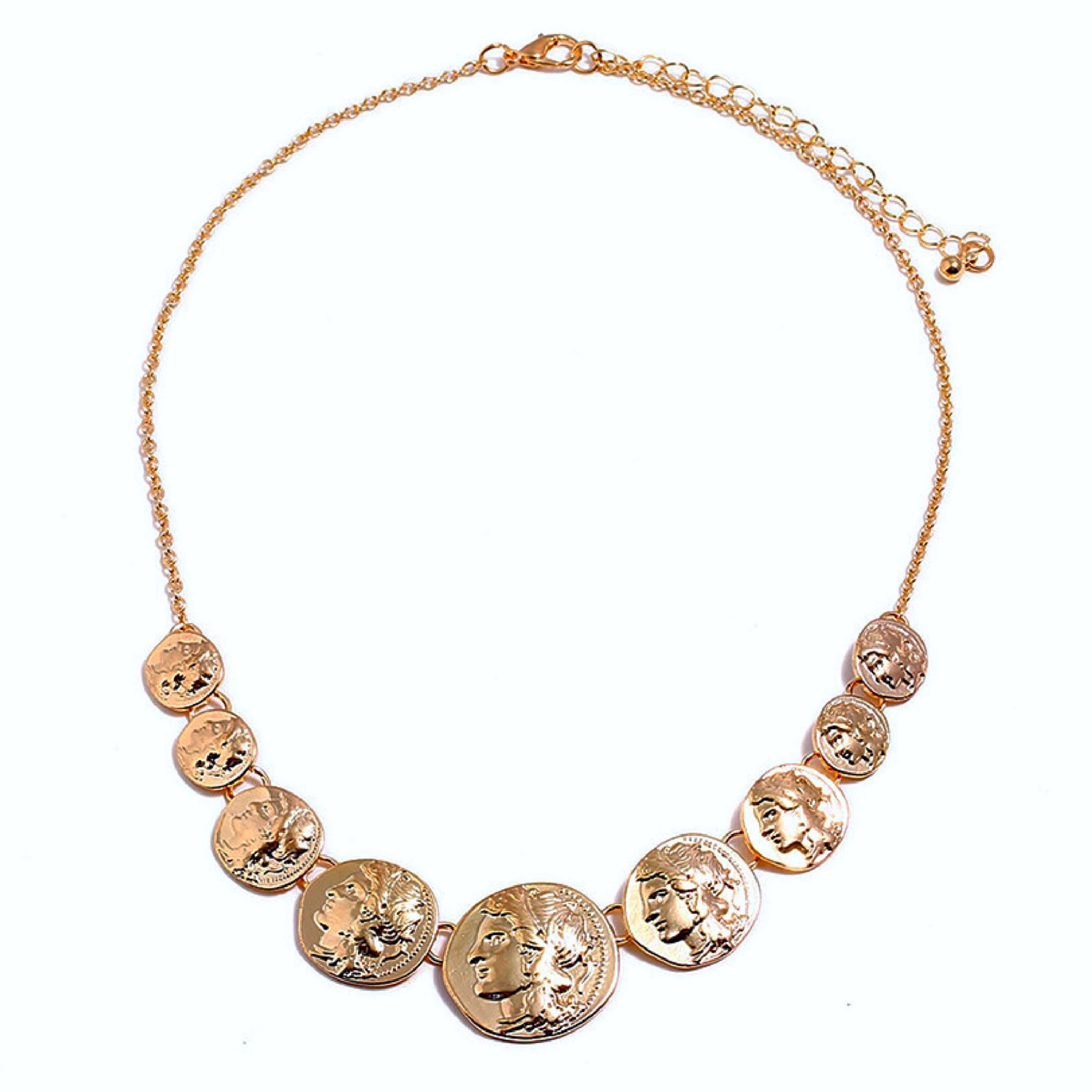 Roman Gold Coin Necklace