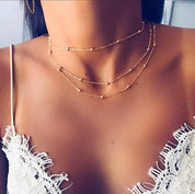 Layered Gold Dot Necklace