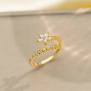 Diamond flower ring 