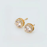 Round Diamond Stud Earrings