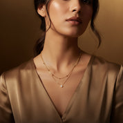 Diamond Pendant Layered Necklace