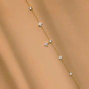 Diamond flower necklace 