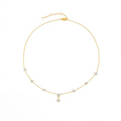 Diamond flower necklace 