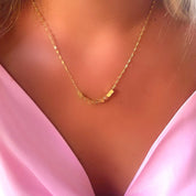 Gold Cube Necklace