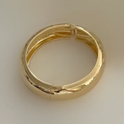 Chunky gold bangle