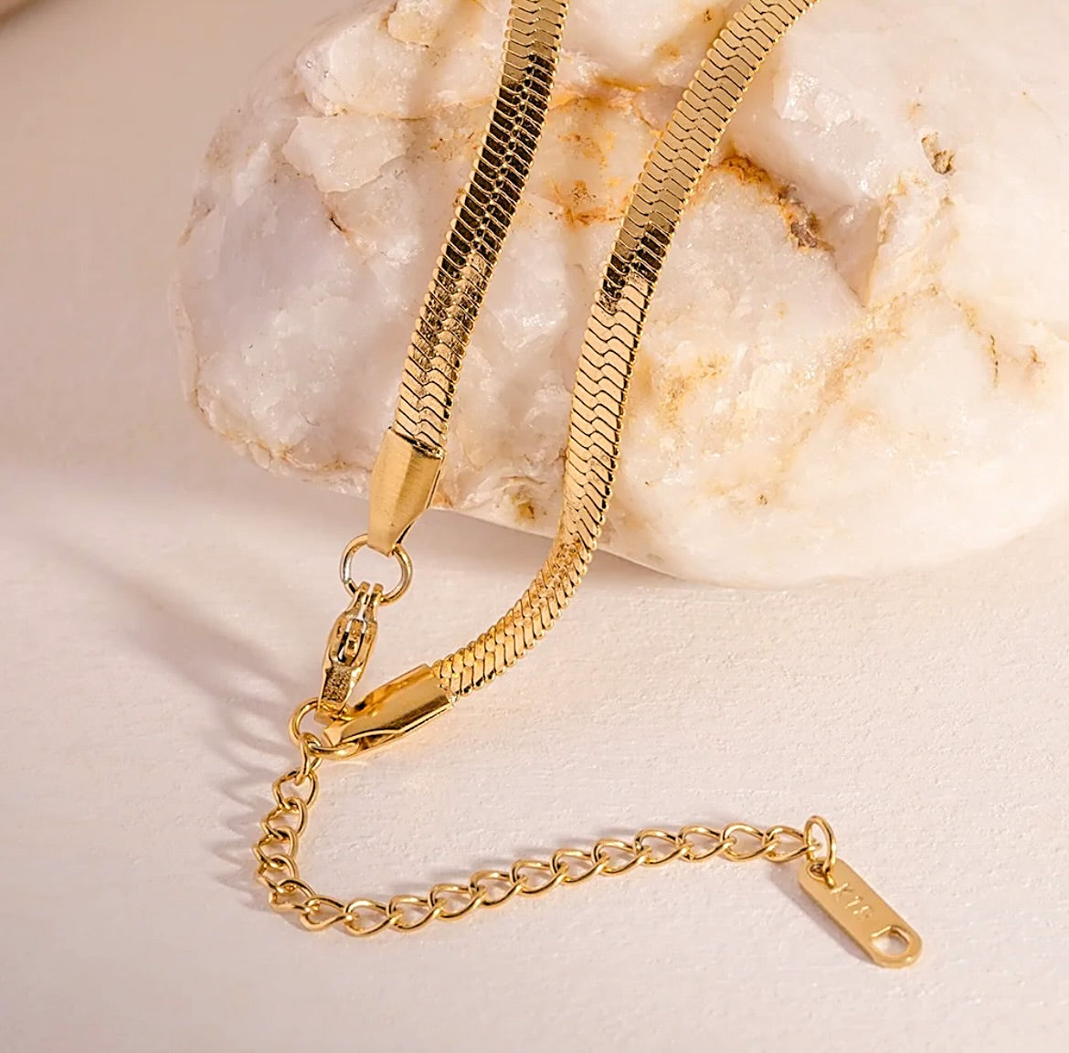 18k gold snakeskin Chain