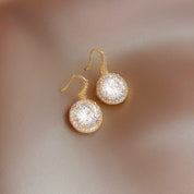 Dainty diamond earrings