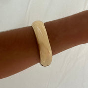 Chunky gold bangle