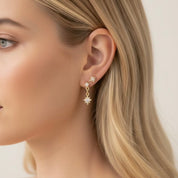 Rhinestone Star Earring Stack