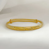 Gold Angel Wing Bangle