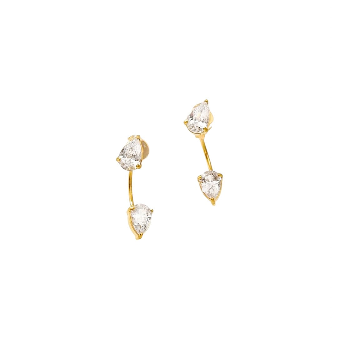 Teardrop diamond earrings 