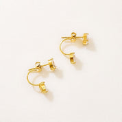 Teardrop diamond earrings 