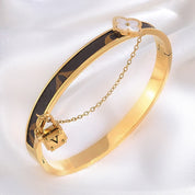 White Clover Lock Bangle