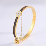 White Clover Lock Bangle