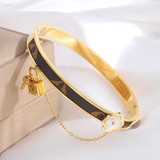 White Clover Lock Bangle