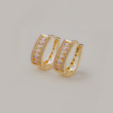 Gemstone Hoop Earrings