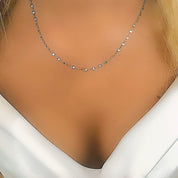 Short silver chain