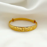 Gold Flower Bangle