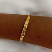 Gold bangle 