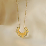 Gold creole necklace 